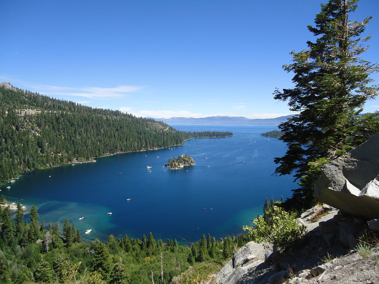 emerald bay, lake tahoe, california