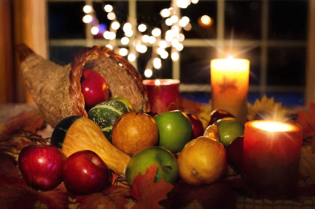 thanksgiving, cornucopia, fruit